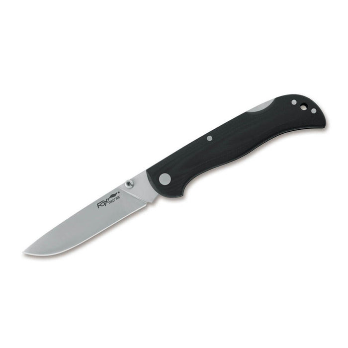 Fox Knives Brand Italy model 500 zwart opvouwbaar zakmes RVS - GoMilitar
