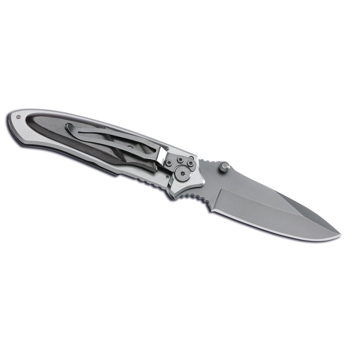 Fox Knives Brand zakmes opvouwbaar titanium gecoat 440 roestvrij zwart hout