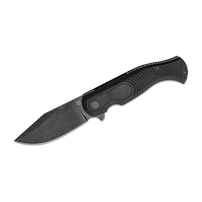 Fox Knives EASTWOOD TIGER Zakmes high-speed D2 staal G10 zwart tactisch - GoMilitar