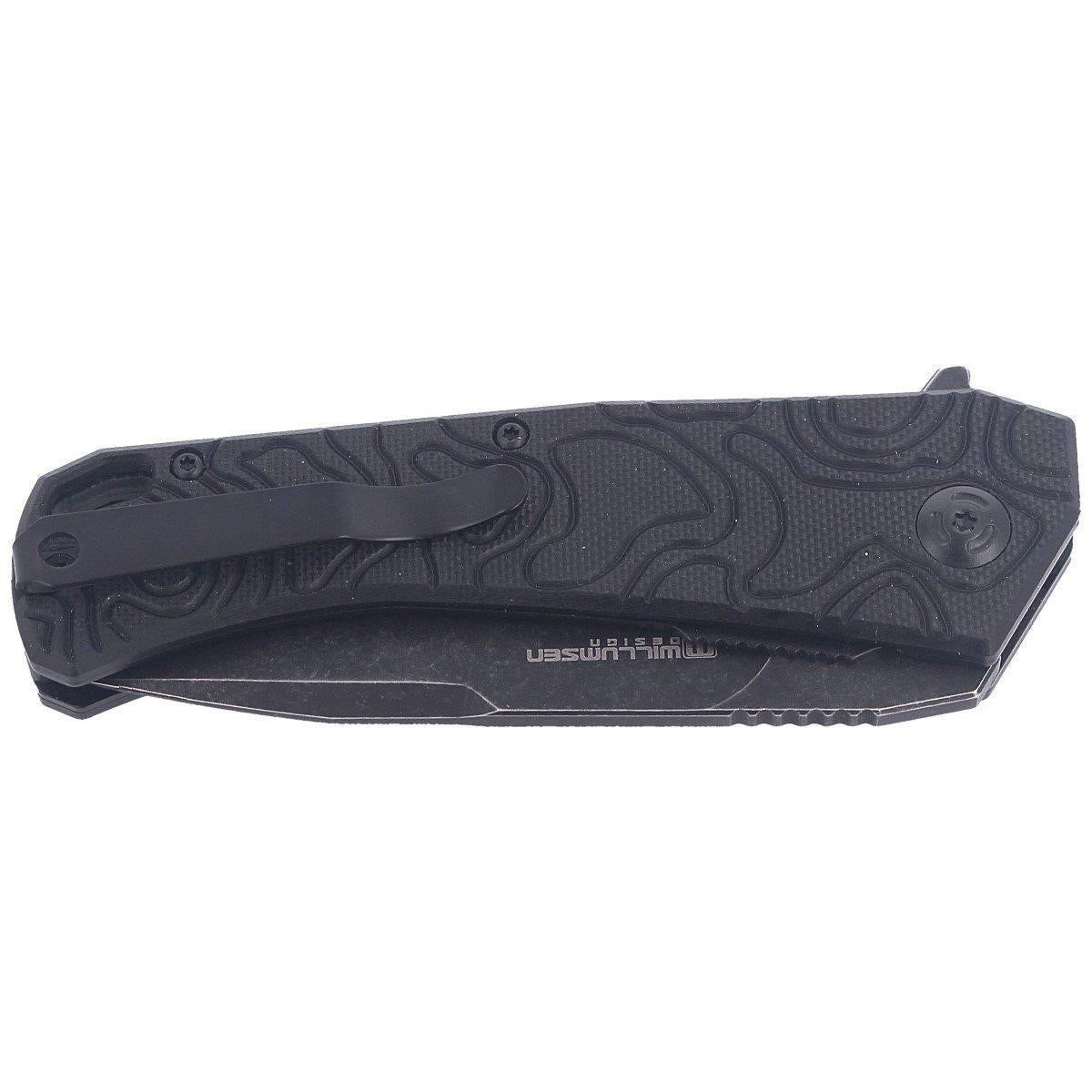 Fox Knives ECHO 1 opvouwbaar zakmes zwart Idroglider stone wash coating