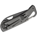 Fox Knives zakmes zwart titanium gecoat 440 staal aluminium handvat