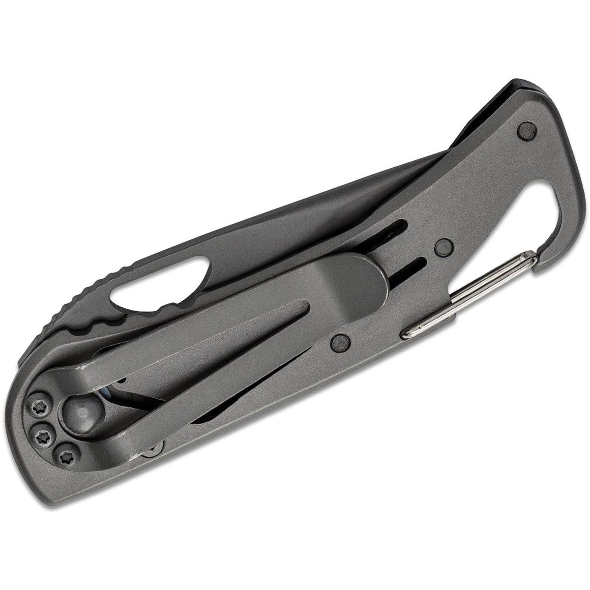 Fox Knives zakmes zwart titanium gecoat 440 staal aluminium handvat