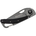 Fox Knives zakmes zwart titanium gecoat 440 staal aluminium handvat