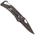 Fox Knives zakmes zwart titanium gecoat 440 staal aluminium handvat