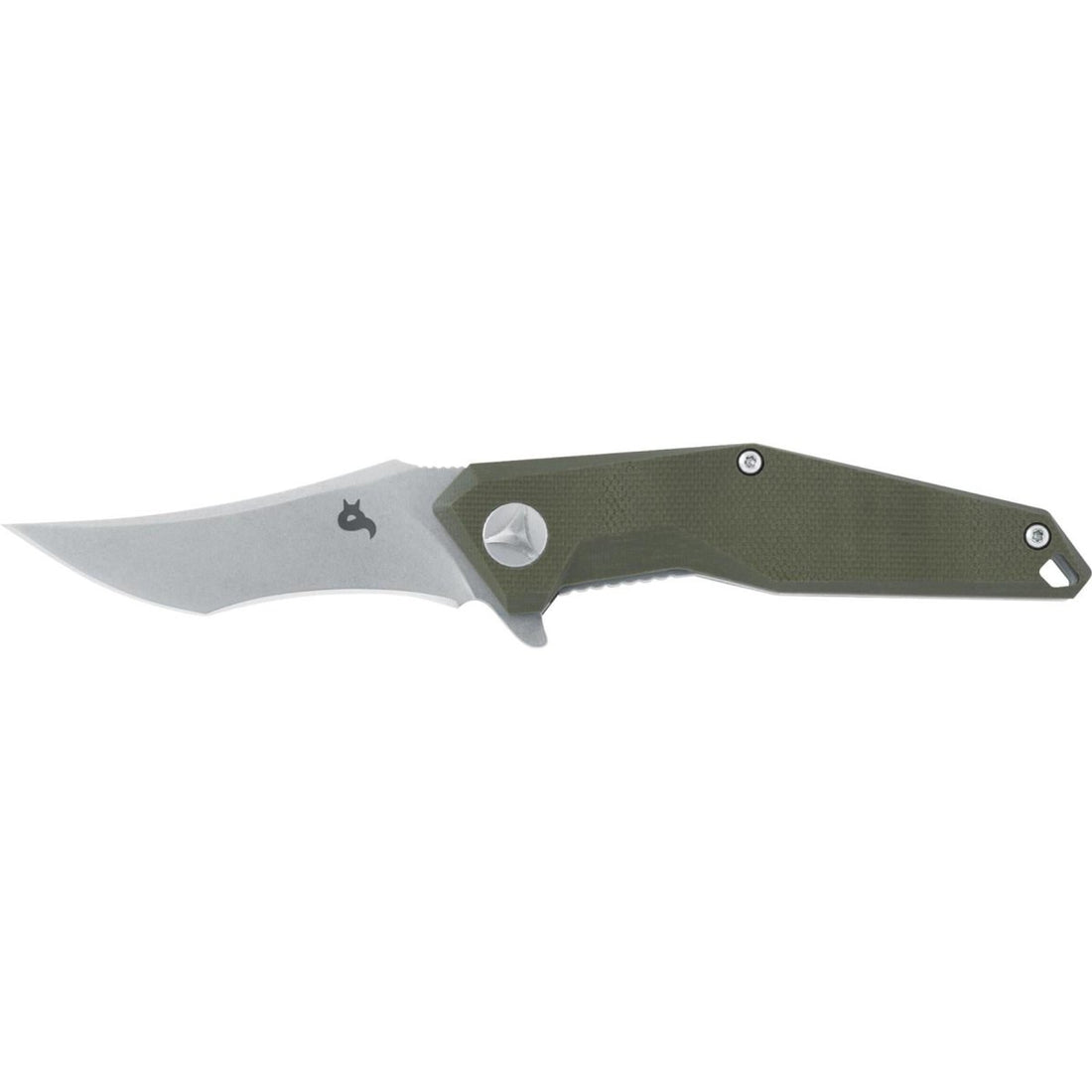 Fox Knives Fox Knives KRAVI SHAI Zakmes 440C Stone Washed G10 Groen 2,76