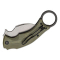 Fox Knives FX-591 ODSW zwarte vogel karambit zakmes opvouwbaar tactisch Hawkbill