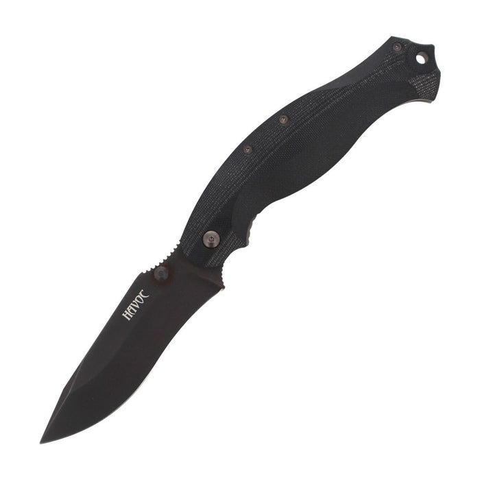 Fox Knives HAVOC zakmes titanium framelock zakmes G10 handvat zwart - GoMilitar
