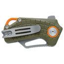 Fox Knives PUCK BF - 761 OD Folding Pocket Knife 58 - 60 HRC Stainless Steel D2 - GoMilitar