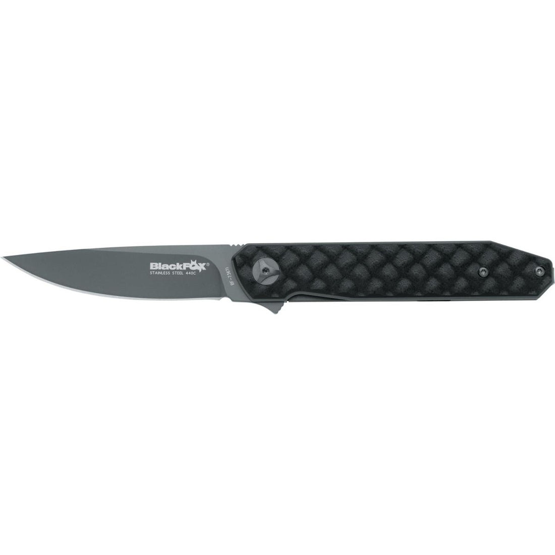 Fox Knives RELOADED opvouwbaar zakmes 440C stalen lemmet met titanium coating, gemaakt om lang mee te gaan