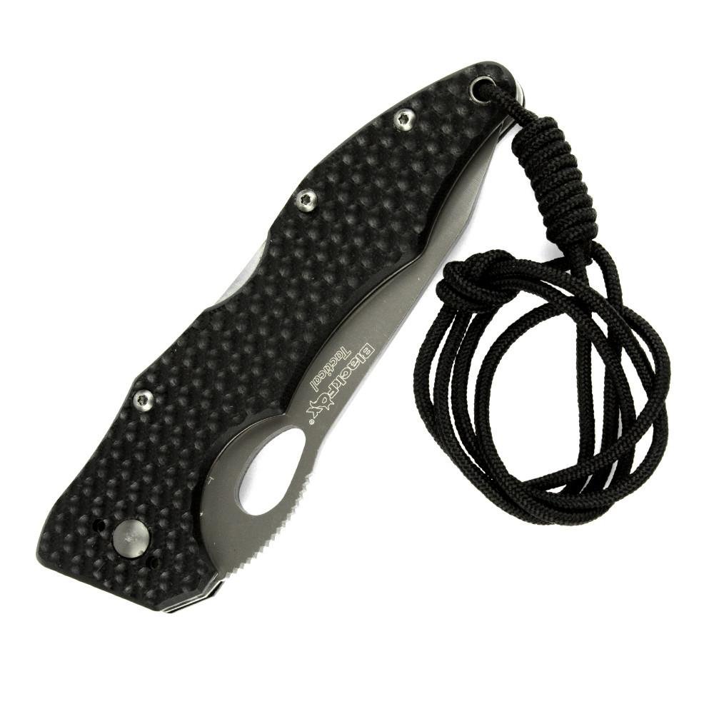 Fox Knives Tactical BF-105T opvouwbaar tactisch mes zwart titanium gecoat roestvrijstalen lemmet