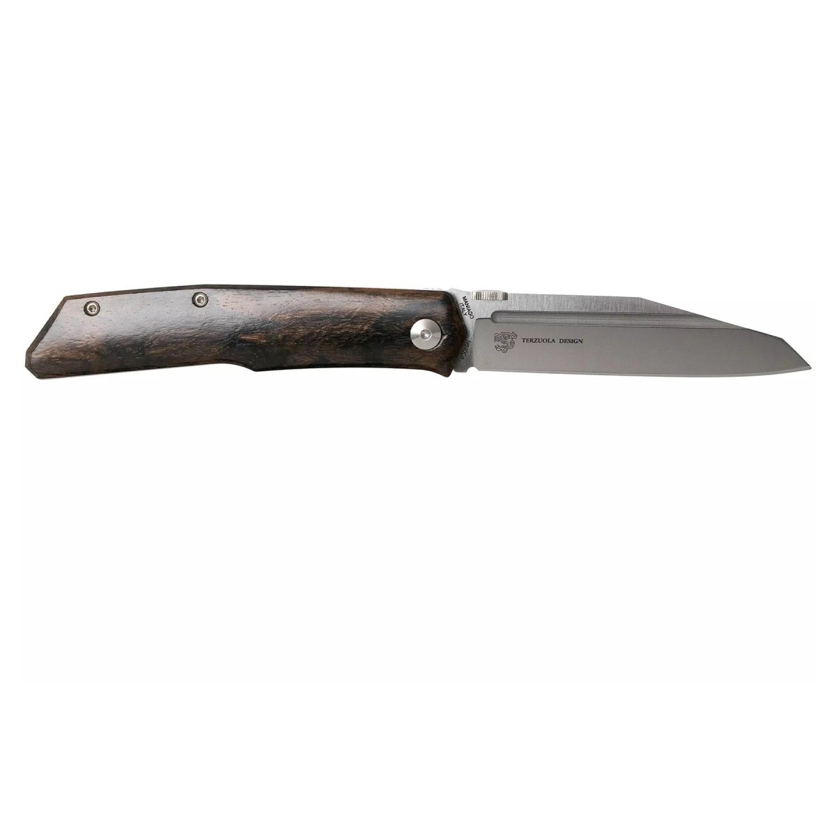 Fox Knives Terzuola Design herenzakmes met gesatineerd ziricote handvat