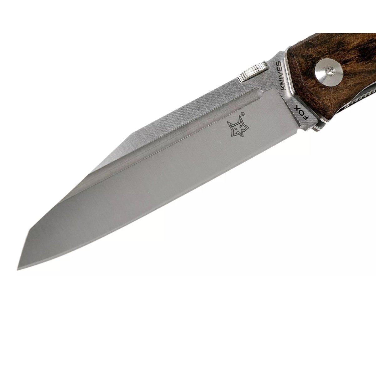 Fox Knives Terzuola Design herenzakmes met gesatineerd ziricote handvat