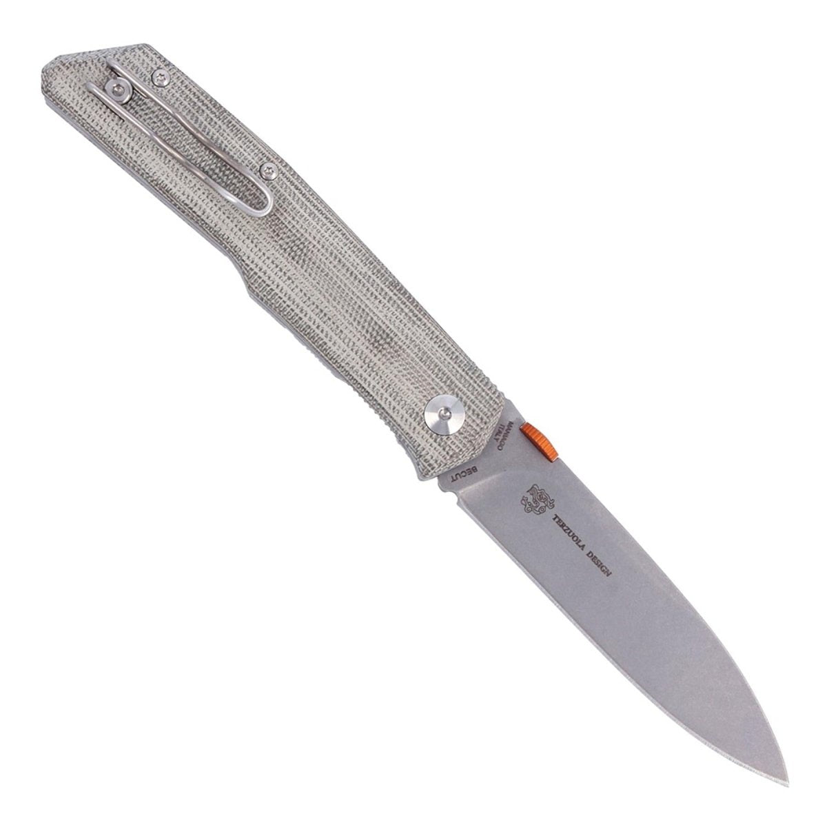 Fox Knives THE SICILIAN zakmes 59HRC BECUT roestvrijstalen micarta handvat