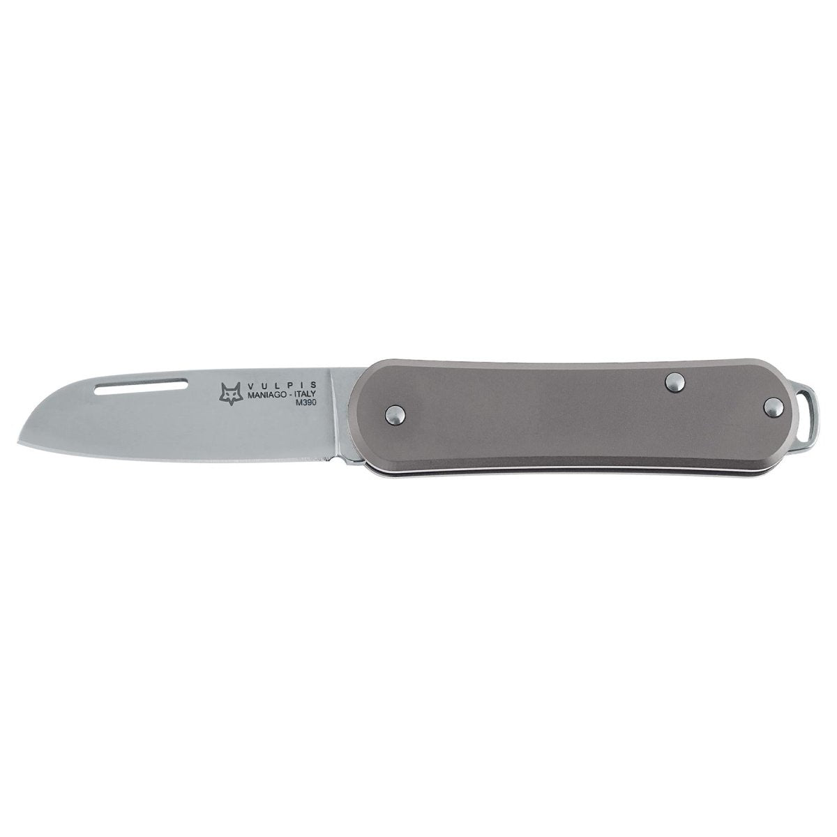 Fox Knives VULPIS Vouwzakmes Drop Point RVS M390 Grijs