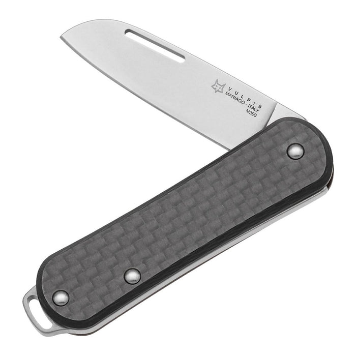Fox Knives VULPIS FX - VP108 CF Zakmes M390 Staal Koolstofvezelhandvat - GoMilitar