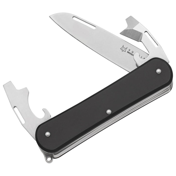 Fox Knives VULPIS FX-VP130-3 BK Multitoolmes N690Co Staalblad Zwart - GoMilitar
