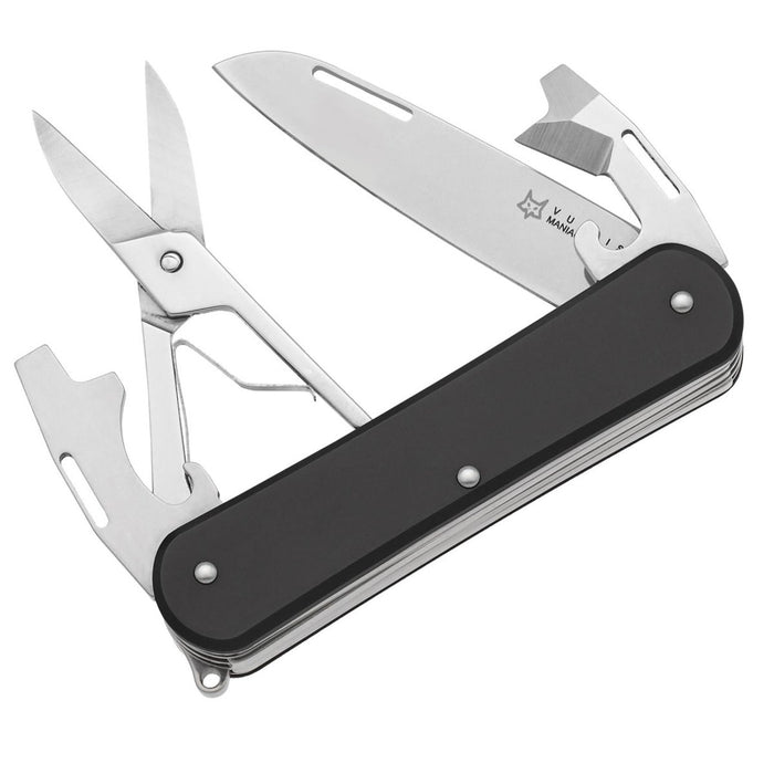 Fox Knives VULPIS FX-VP130-F4 BK Multi Tool Knife N690Co Steel Blade Black - GoMilitar