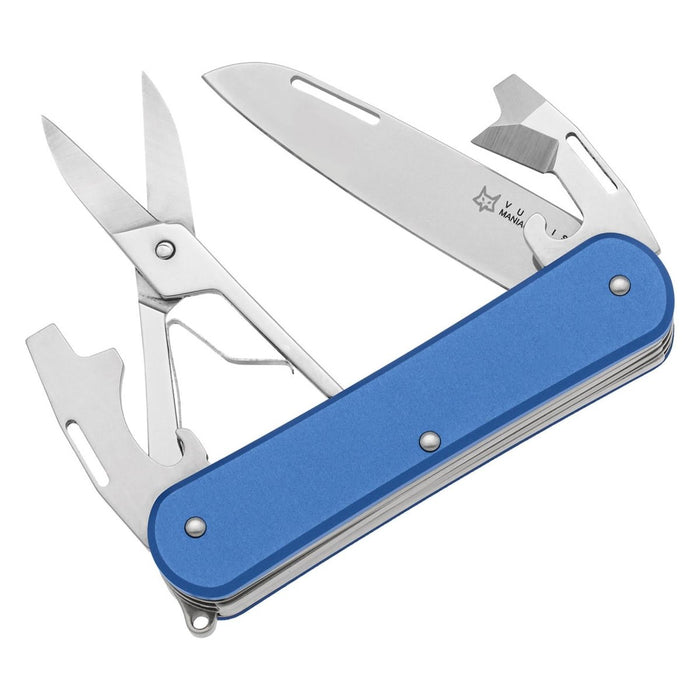 Fox Knives VULPIS FX-VP130-F4 SB Multitoolmes N690Co Staalblad Blauw - GoMilitar