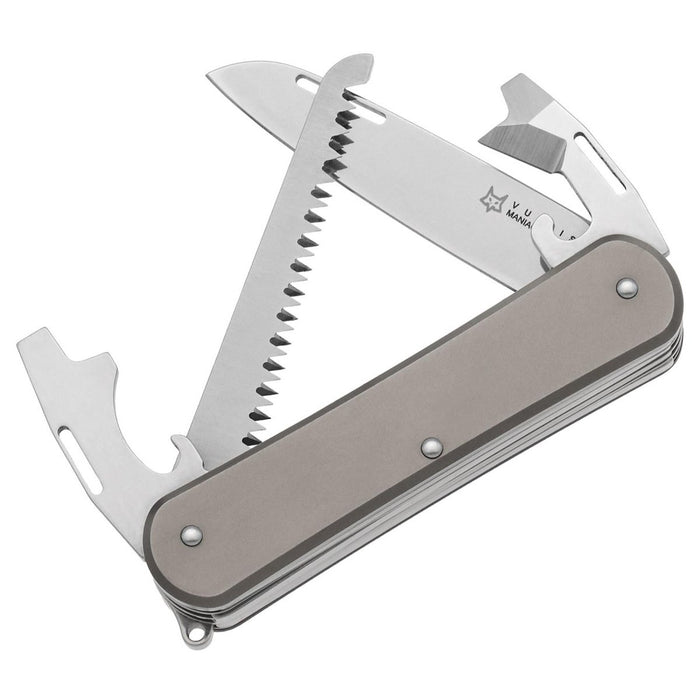 Fox Knives VULPIS FX-VP130-S4 TI multitoolmes N690Co staalblad titanium - GoMilitar