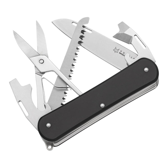 Fox Knives VULPIS FX-VP130-SF5 BK Multitoolmes N690Co Staalblad Zwart - GoMilitar