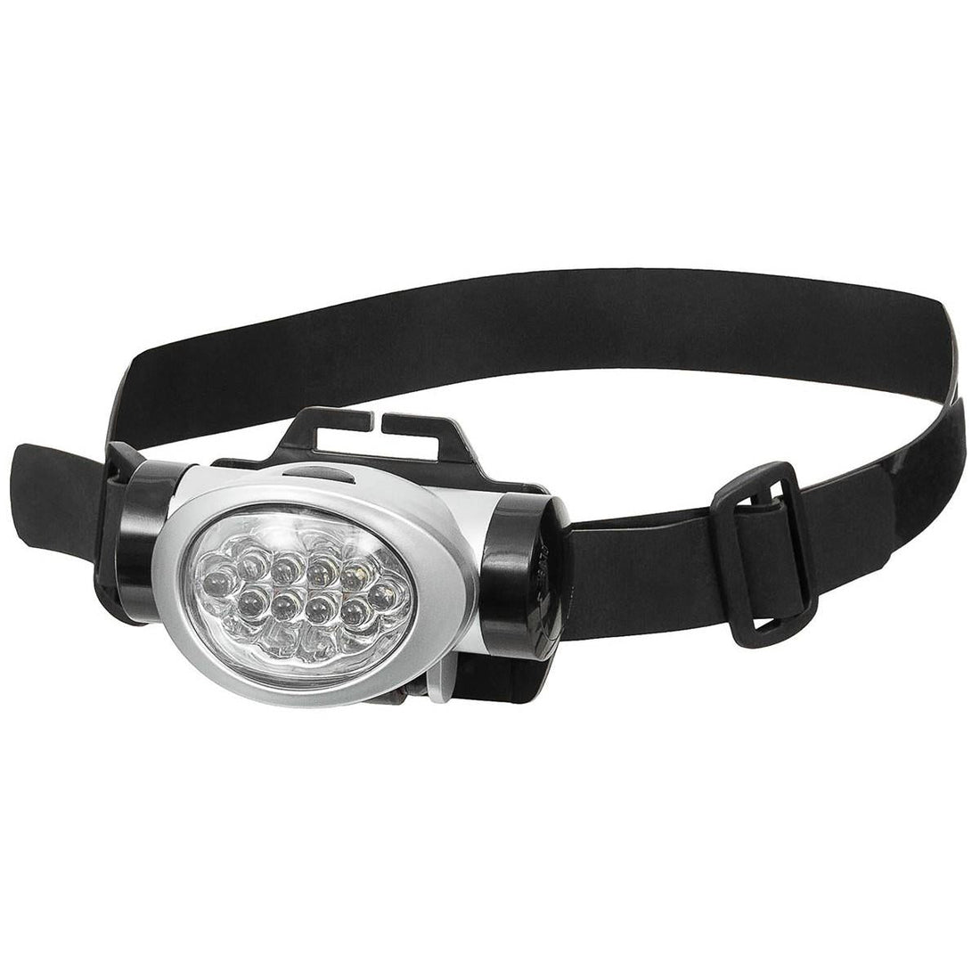 Fox Buitenhoofdlamp 8 Wit 2 Rode LED's Verstelbare Hoek Spatwaterdicht Zwart