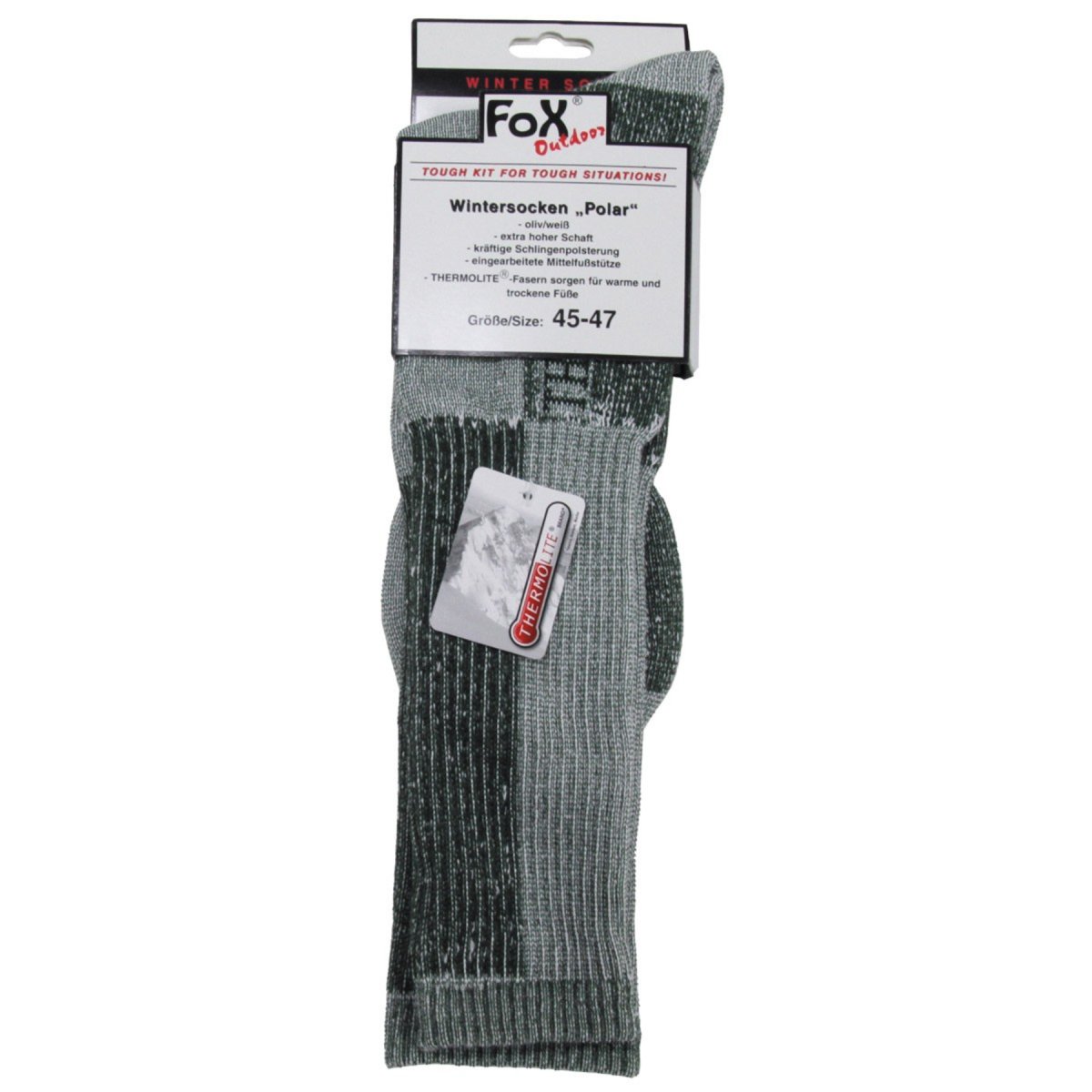 Fox Outdoor Polar Wintersokken Thermolite Fibres High Shaft Sterke vulling