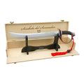 Foxknives Sommelier's Sabre Champagne Sabrage Sword Houten display case