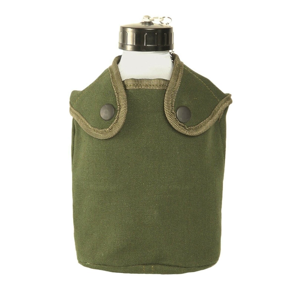 Franse legerstijl drink fles fles fles militaire kantine pot met bouch od