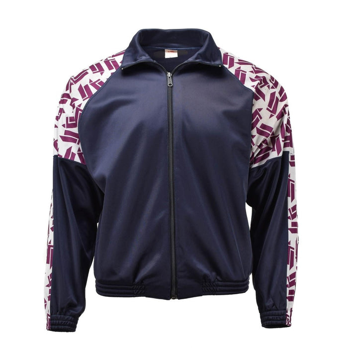 Frans militair schoolsportjack jaren 90 retro vintage gestreepte wandelsportkleding - GoMilitar