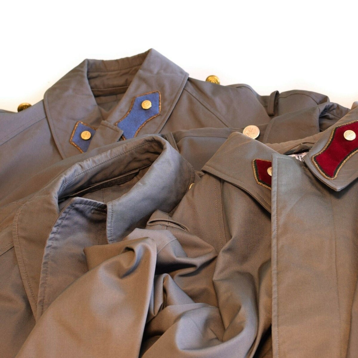 Echte Oostenrijkse legerjas trenchcoat militaire kwestie Long grijze jas