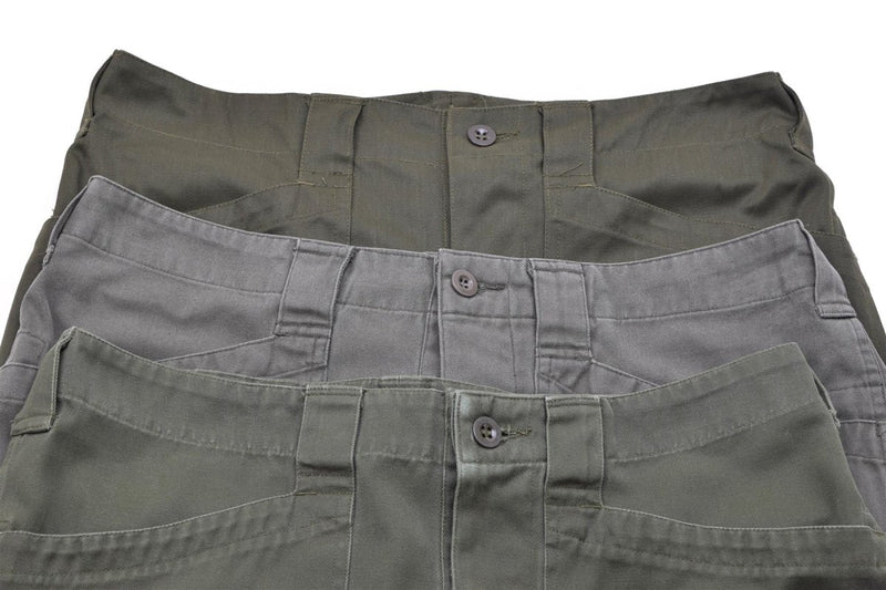 Genuine Austrian military trousers waist to represent the waistline appearance