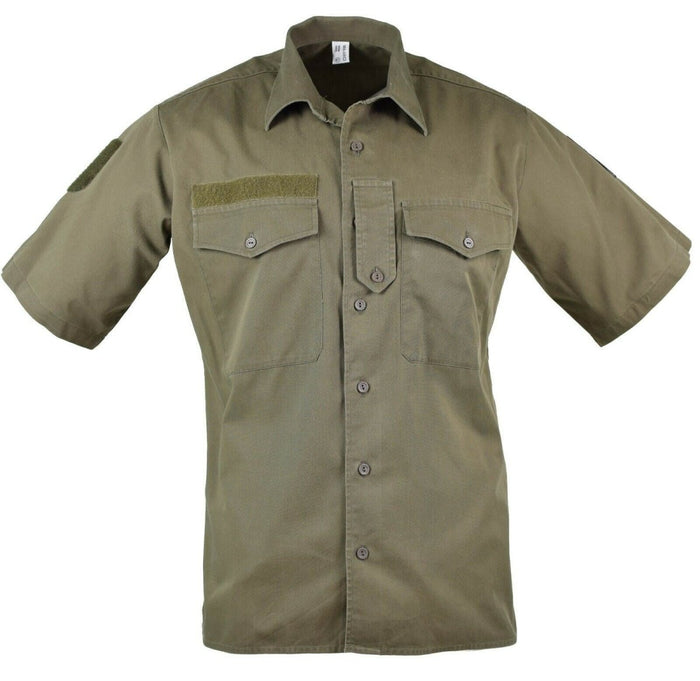 Echt Oostenrijks legershirt M65 O.D Militair gevecht Korte mouw Olive BDU - GoMilitar