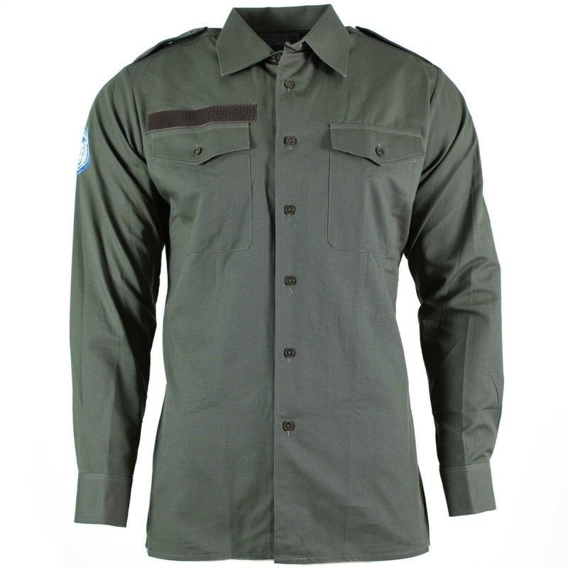 Genuine Austrian army shirt OD olive Military combat long sleeve tropic BDU NEW - GoMilitar