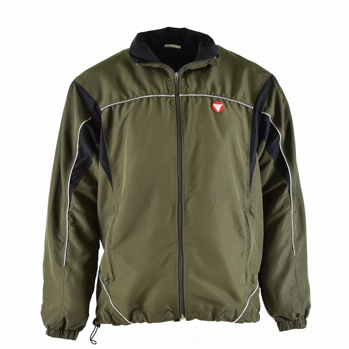 Echt Oostenrijkse leger training trainingspak top jas sport vintage od green