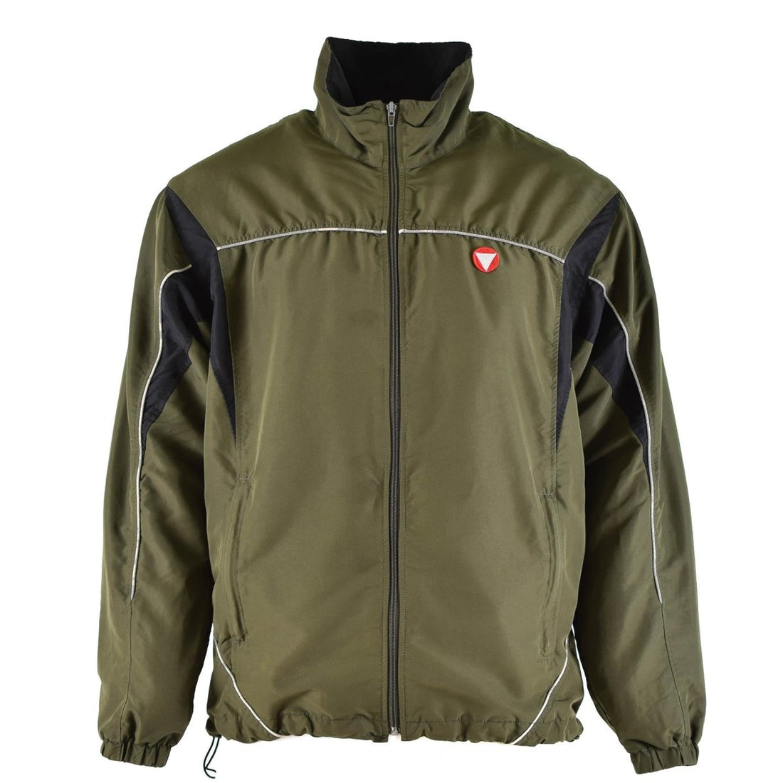 Echt Oostenrijkse leger training trainingspak top jas sport vintage od green