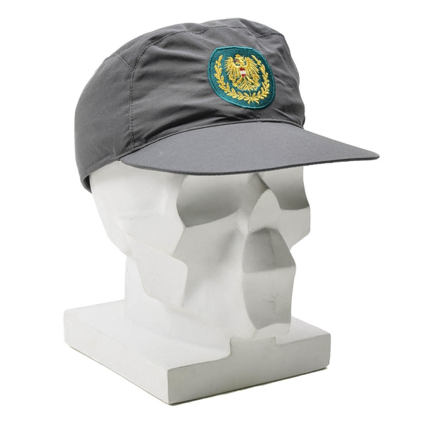 Echte Oostenrijks militair grijs Goretex Army Cap Foldable Oorflaps Hoofdkleding Nieuw