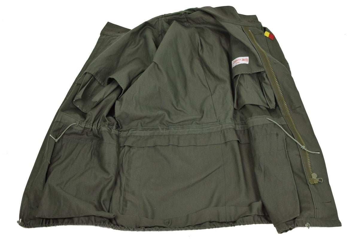 Echte Belgische legerveldjack M64 Militair katoen waterdichte parka olijf nieuw