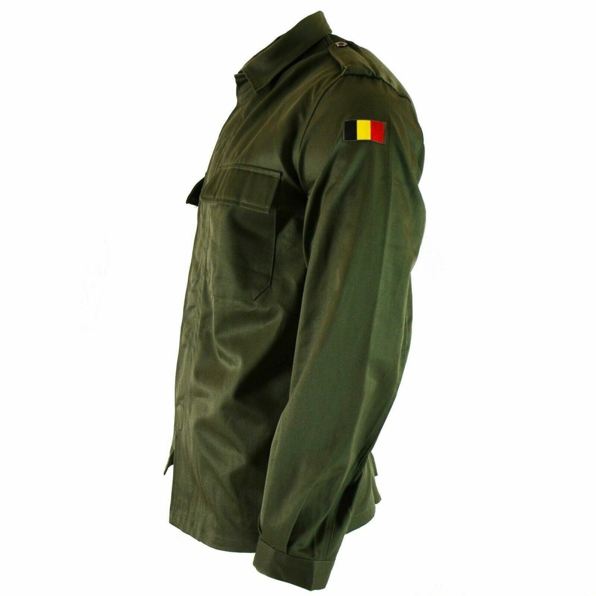Echte Belgische legerveldjack Militair Bdu Olive Shirt Militaire gevechten Nieuw