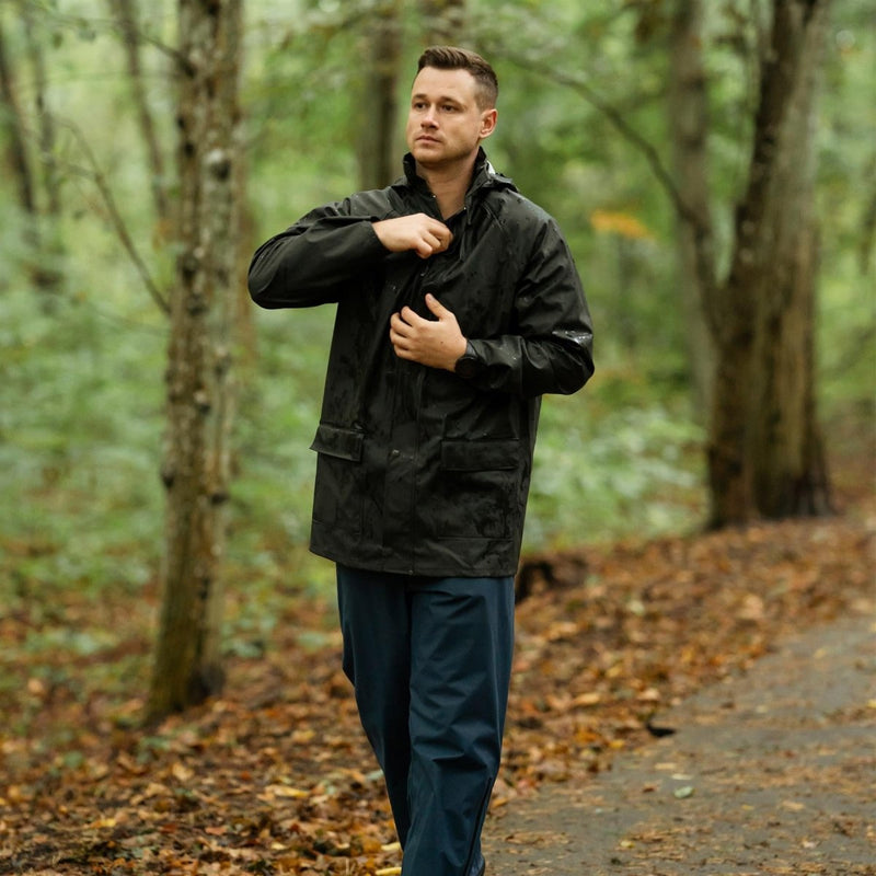 Genuine Belgian army rain jacket waterproof lightweight field jacket olive NEW - GoMilitar