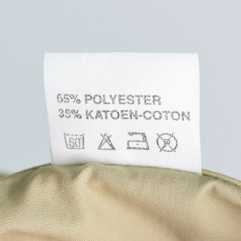 Genuine Belgian army shirt fatigue surplus chino khaki military long sleeve NEW - GoMilitar