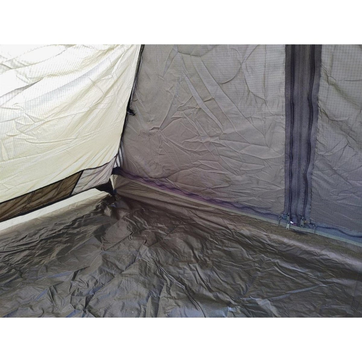 Echte Belgische militaire tweepersoon tent waterdichte ripstop jigsaw tabernakel