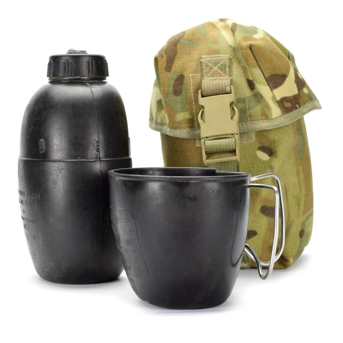 Echte Britse leger kantine mok waterfles Osprey MK IV zakje militaire uitgave