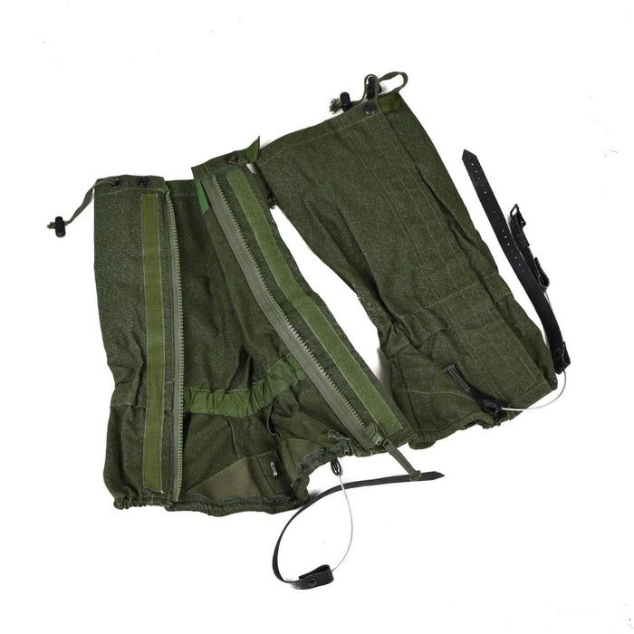 Echte Britse leger Gaiters canvas OD olijf wandelen militair overschot gevecht NIEUW - GoMilitar