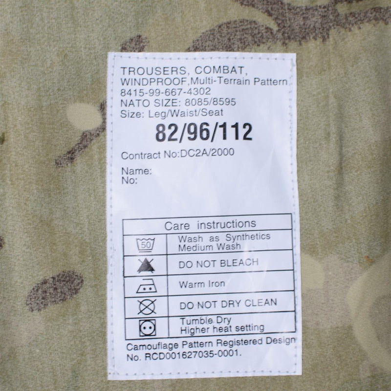 Genuine British army pants field troops military combat MTP trousers windproof - GoMilitar