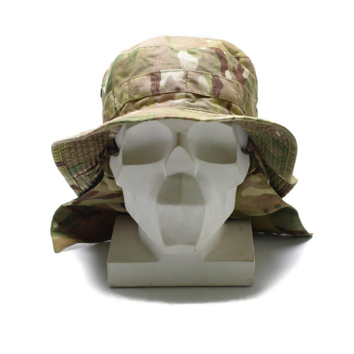 Echte Britse militaire Bush-hoed MTP camouflage nekflap Panama Boonie-hoed NIEUW - GoMilitar