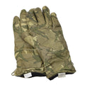 Echte Britse militaire gevecht tactische lederen handschoenen geïsoleerd MTP -camouflage