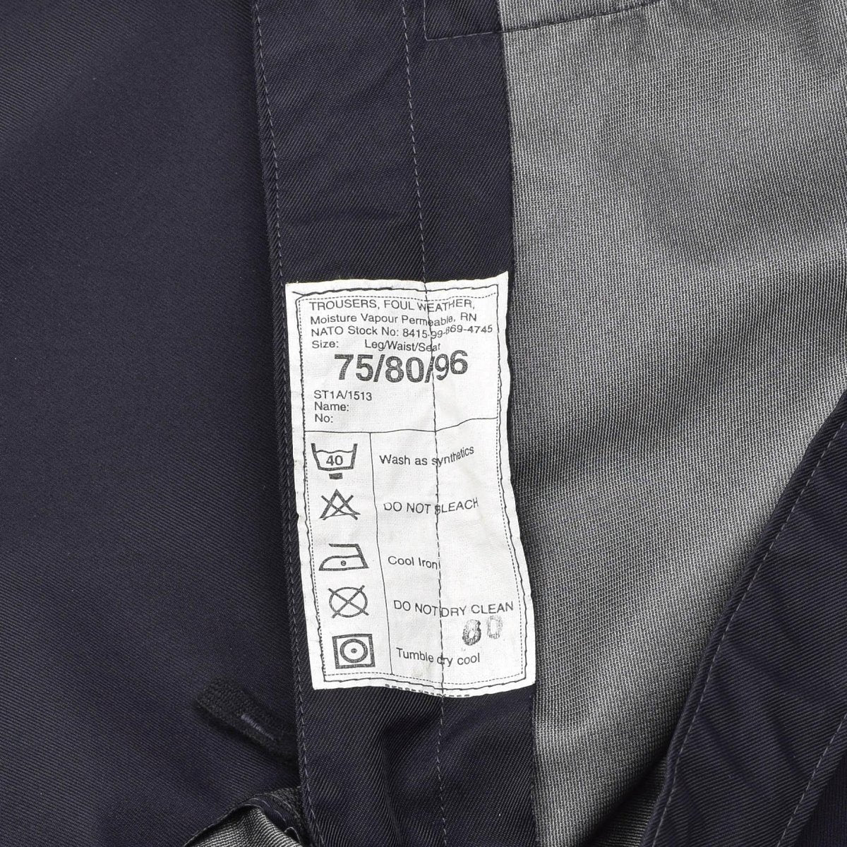 Echte Britse politie Regenbroeken Outdoor Waterdichte natte weerbroek Blauw