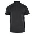 Echte Britse politie T-shirt Zwart Ademend functioneel Zip Guard-shirt vooraan