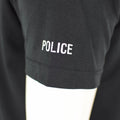 Echte Britse politie T-shirt Zwart Ademend functioneel Zip Guard-shirt vooraan