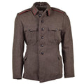 Echte Bulgaarse legerjack Wol Wol Militair-uitgegeven Surplus Uniform Grey-Brown